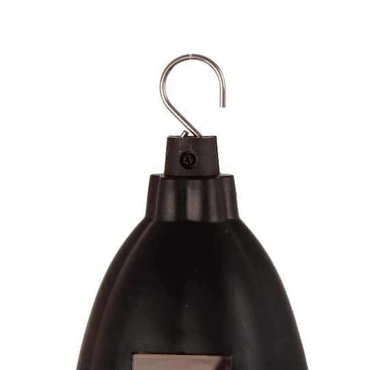 Glitzhome® 30" Solar Lighted Hanging Basket Planter
